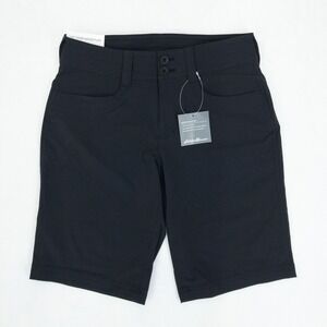 Eddie Bauer Sightscape Horizon Bermuda Shorts‎ Womens 0P Black Stretch Hiking